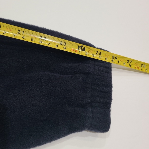 NWOT Harriton men's fleece pullover Quater Zip sz.L navy blue (d7) - Picture 6 of 8